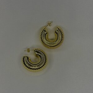 GOLD CHUNKY HOOP EARRINGS