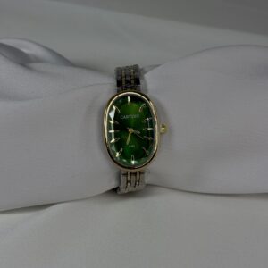 TIMELESS SILVER & GOLD OVAL WATCH