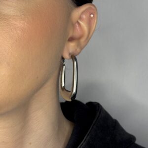 SILVER HOOP EARRINGS