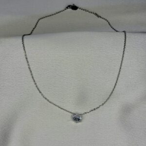 SILVER NECKLACE WITH DIAMOND