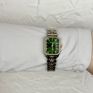 TIMELESS SQUARED SILVER & GOLD WATCH