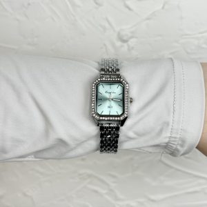 TIMELESS SQUARED SILVER WATCH