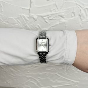 TIMELESS SILVER SQUARE WATCH