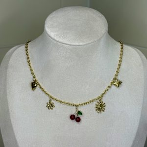 CHERRY CHARMS NECKLACE 🍒