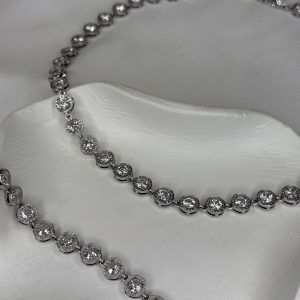 SET SILVER FULL DIAMOND