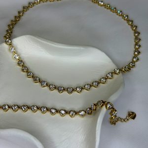 SET GOLD LOVELY DIAMOND