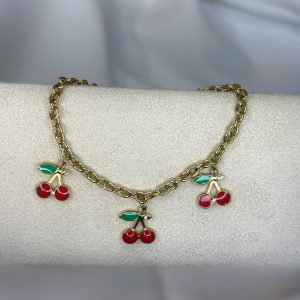 FULL CHERRY CHARMS BRACELET 🍒