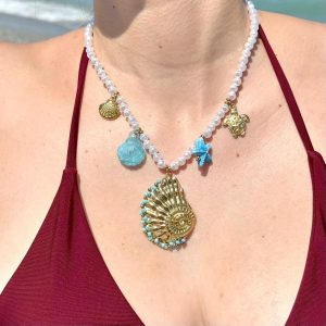 ΑΚΡΟΣ ΚΑΛΟΚΑΙΡΝΟ ΚΟΛΙΕ ΜΕ ΑΠΙΣΤΕΥΤΑ CHARMS 🌊🐚⭐️