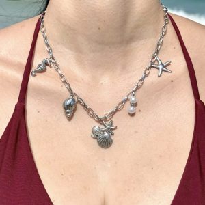 ΚΑΛΟΚΑΙΡΙΝΟ ΚΟΛΙΕ ΜΕ CHARMS 🌊🐚🤍